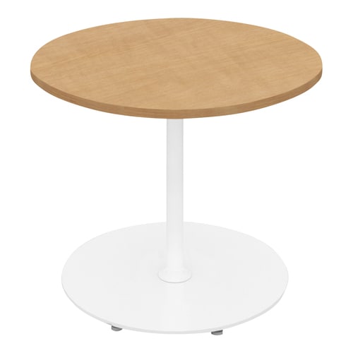 フランカ円形単柱脚W9D9H7脚白天板Nオーク