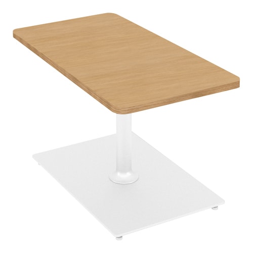 フランカ角形単柱脚W4D8H4脚白天板Nオーク