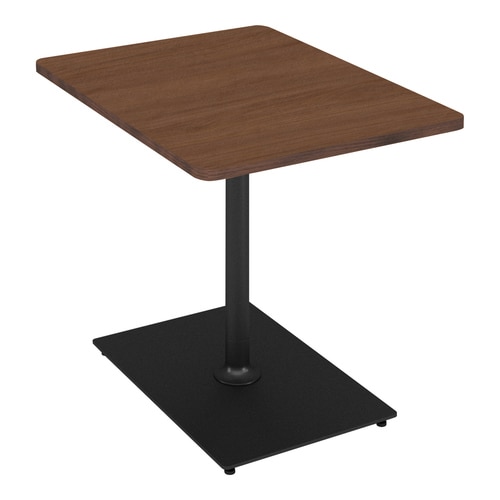 フランカ角形単柱脚W6D8H6脚黒天板ブラウン