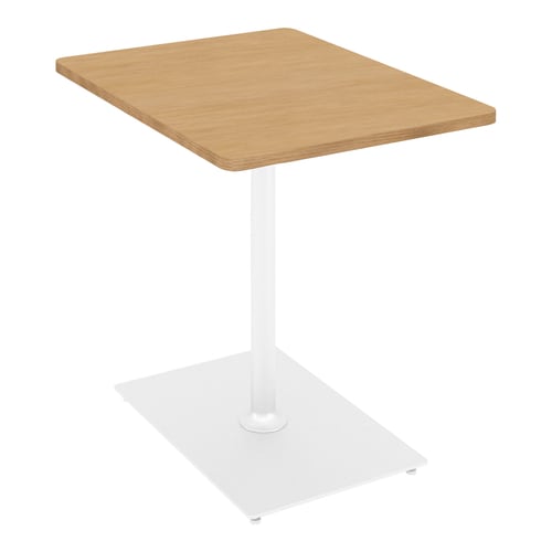 フランカ角形単柱脚W6D8H7脚白天板Nオーク