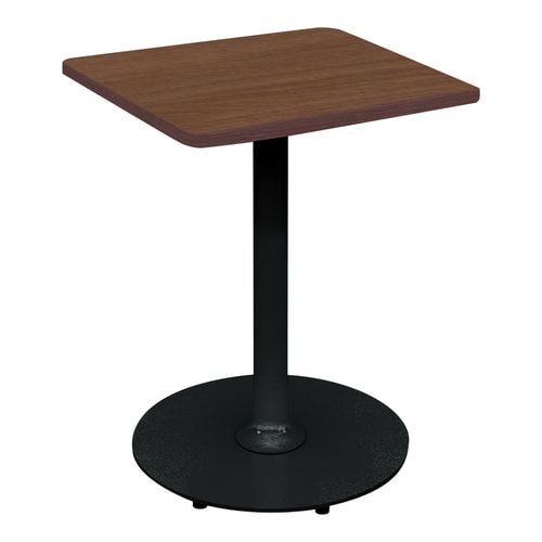 フランカ角形単柱脚W4D4H6脚黒天板ブラウン