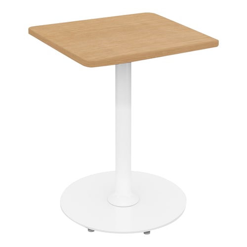 フランカ角形単柱脚W4D4H6脚白天板Nオーク