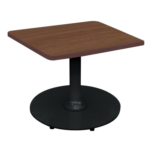 フランカ角形単柱脚W4D4H4脚黒天板ブラウン