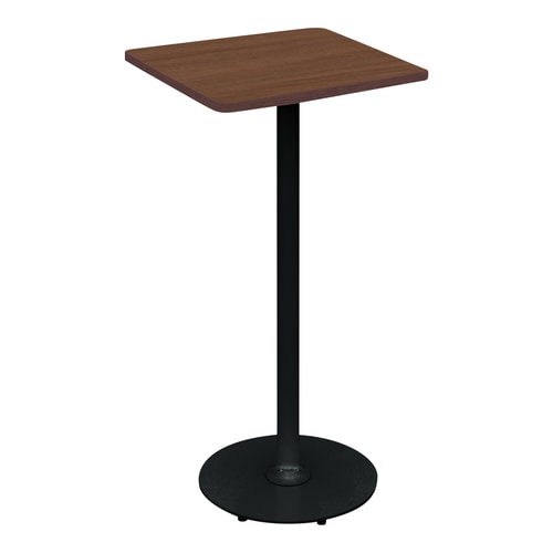 フランカ角形単柱脚W6D6H10脚黒天板ブラウン