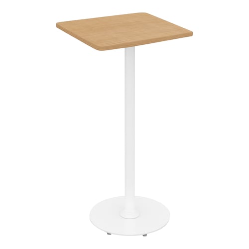 フランカ角形単柱脚W6D6H10脚白天板Nオーク