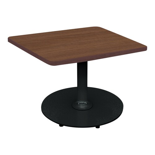 フランカ角形単柱脚W6D6H4脚黒天板ブラウン