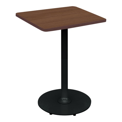 フランカ角形単柱脚W6D6H7脚黒天板ブラウン