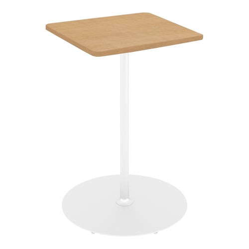 フランカ角形単柱脚W8D8H10脚白天板Nオーク