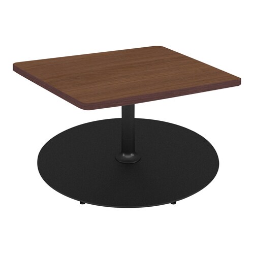 フランカ角形単柱脚W8D8H4脚黒天板ブラウン