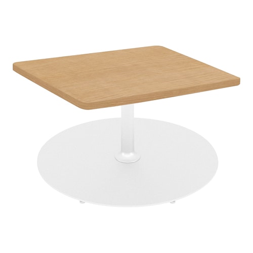 フランカ角形単柱脚W8D8H4脚白天板Nオーク