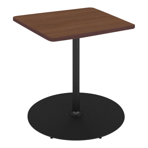 フランカ角形単柱脚W8D8H7脚黒天板ブラウン