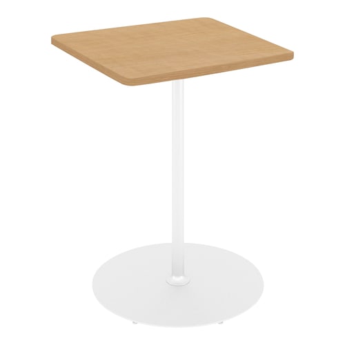 フランカ角形単柱脚W9D9H10脚白天板Nオーク