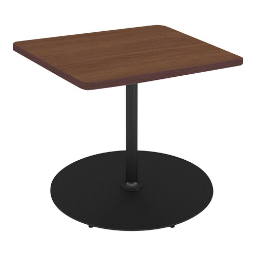 フランカ角形単柱脚W9D9H6脚黒天板ブラウン