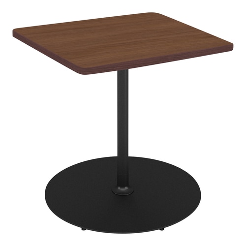 フランカ角形単柱脚W9D9H7脚黒天板ブラウン