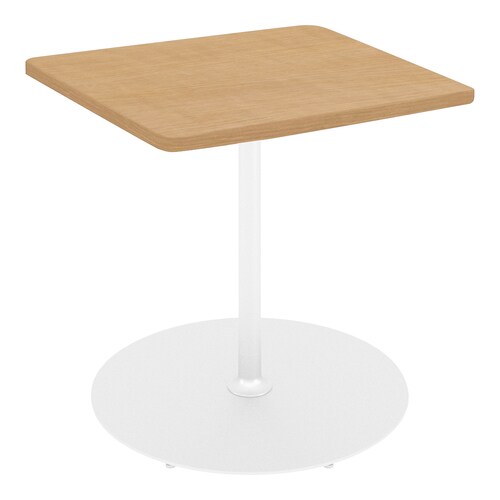 フランカ角形単柱脚W9D9H7脚白天板Nオーク