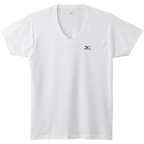 Vネック 半袖インナーシャツ ホワイト M