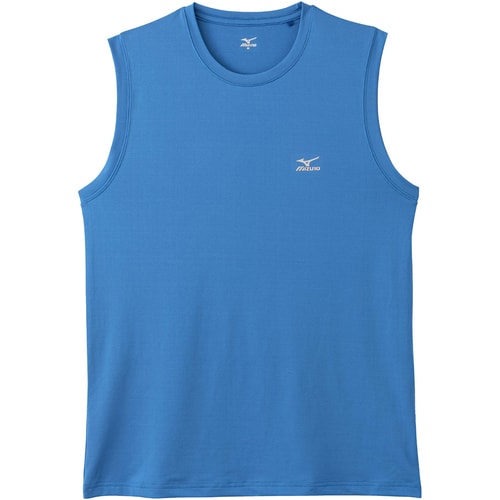 クルーネック ノースリーブインナー ブルー M