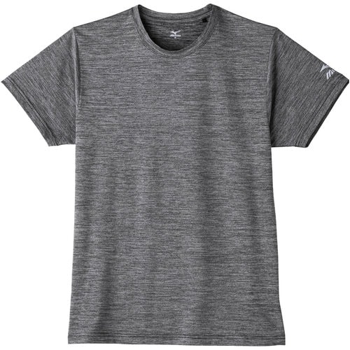 クルーネック 半袖インナーシャツ チャコール LL