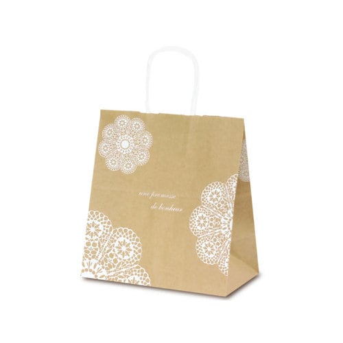 1634 手提袋 T−5W レースィ白 200枚入