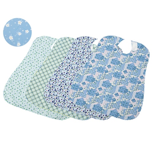 さわやか食事用エプロンブルー10枚セット