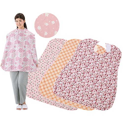 さわやか食事用エプロンピンク10枚セット