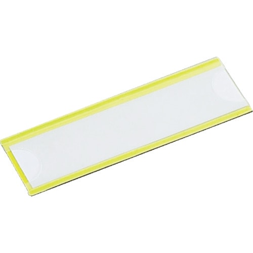 マグネット式見出しプレート25X80黄10枚入
