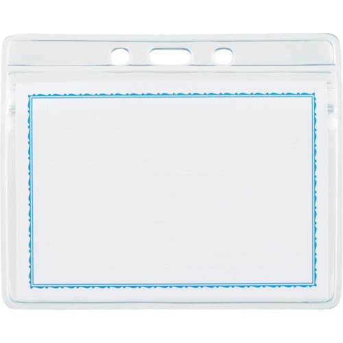 ソフト名札ケースファスナー付名刺サイズ10枚入