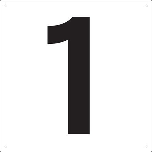 表示板数字420×420数字「1」