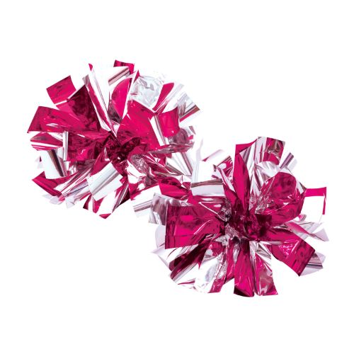 ハンドフリーチアポンポン ピンクシルバー