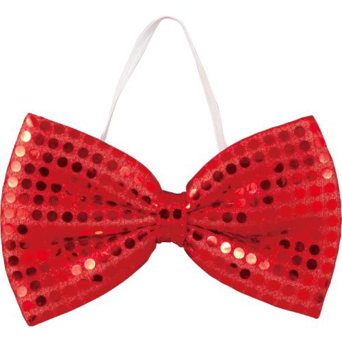 キラキラ蝶ネクタイ 赤