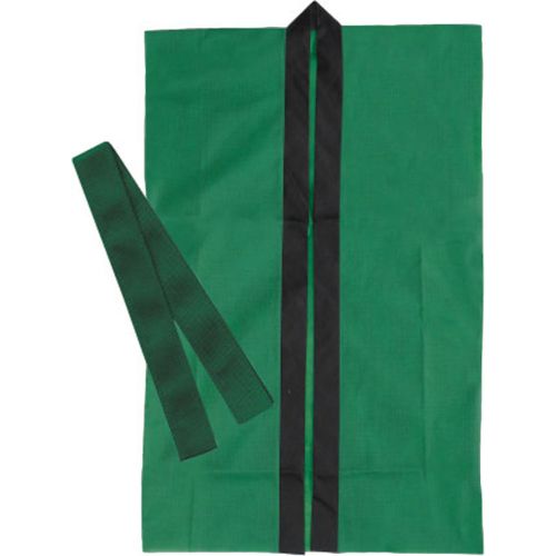 ロングハッピ不織布 緑 S(ハチマキ付)