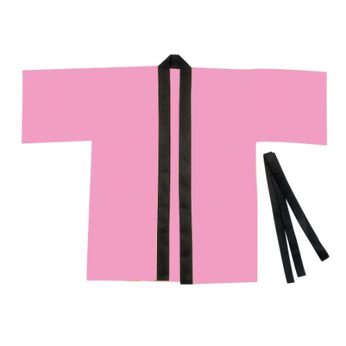 カラー不織布ハッピ 子供用 J 桃