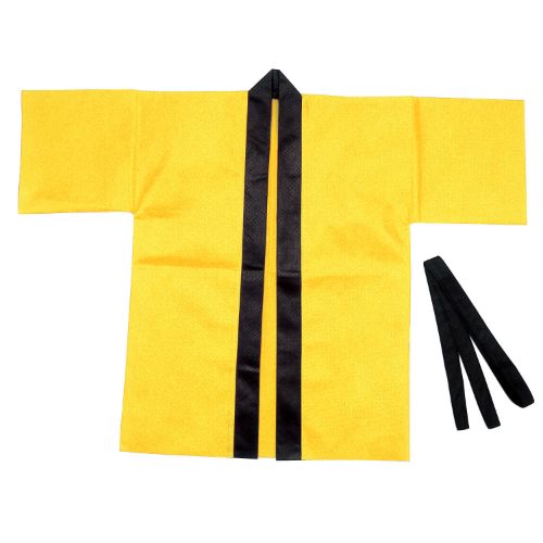 カラー不織布ハッピ 子供用 S 黄