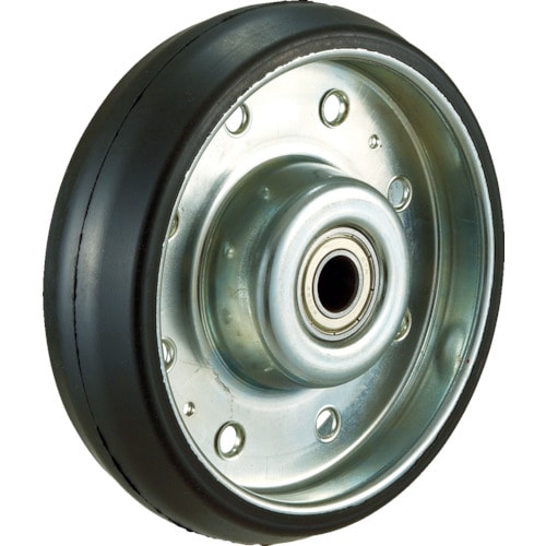 ハイテンプレス製ゴム車輪のみφ100