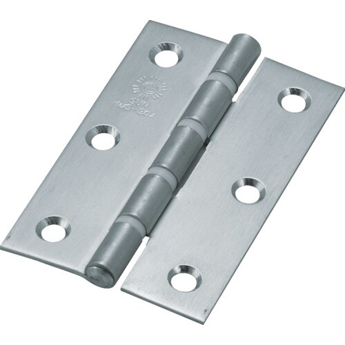 SUS製厚口蝶番ナイロンリング入全長89mm