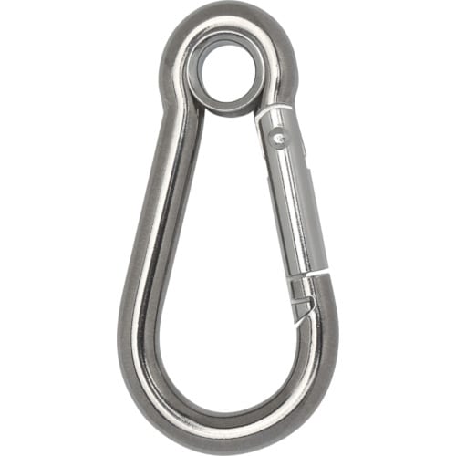 国産ステンレスカラビナハーケンA型8×80mm