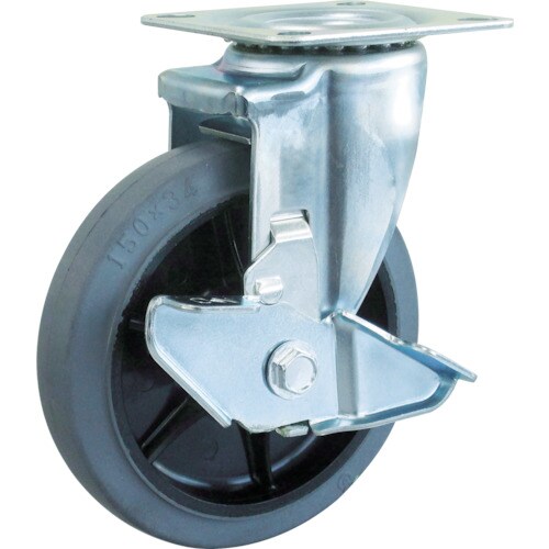 TYSシリーズ自在SP付グレーゴム車100mm