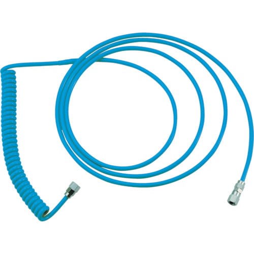 ウレタンコイルホース細巻ストレート・L型4.4m