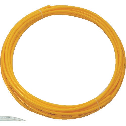 ポリウレタンチューブ6X4.0mm10m巻イエロー