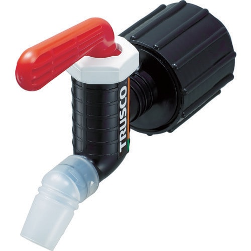 樹脂製給油コックキューちゃん口径40フッ素ゴム赤