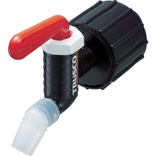 樹脂製給油コックキューちゃん口径50フッ素ゴム赤