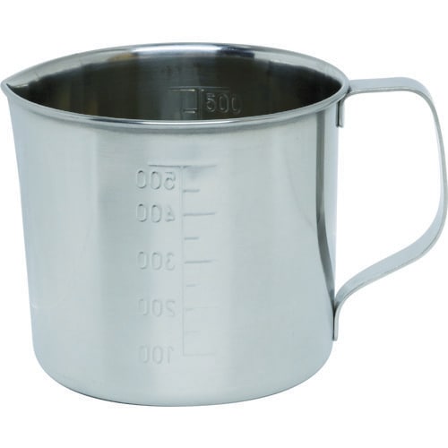 ステンレスビーカー注ぎ口付0.5L92X90