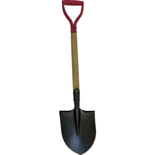 木柄ミニショベルエコノミータイプ丸型全長830mm