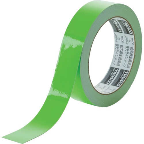 蛍光ラインテープ25mmx10mグリーン