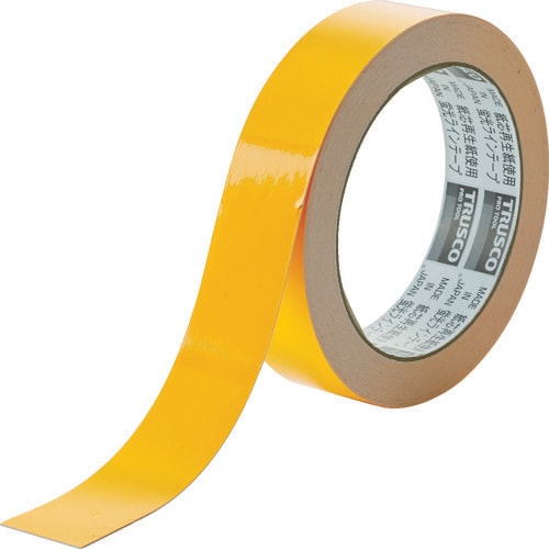 蛍光ラインテープ25mmx10mオレンジ