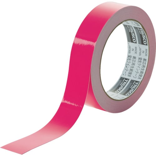 蛍光ラインテープ25mmx10mピンク