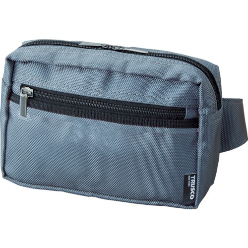 コンパクトウエストポーチグレー