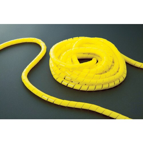 スパイラルチューブ10m結束径15.0ー50.0黄