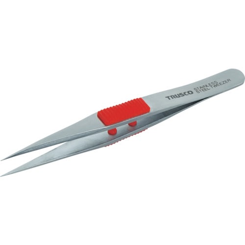 ラバーグリップ付SUSピンセット120mm強力型