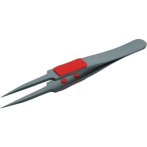 ラバーグリップ付ピンセット非粘着タイプTSP224